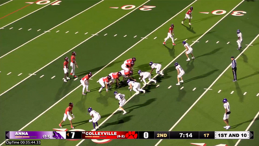 Colleyville v Anna - 35:44 Colleyville offense/ Anna.26 sack