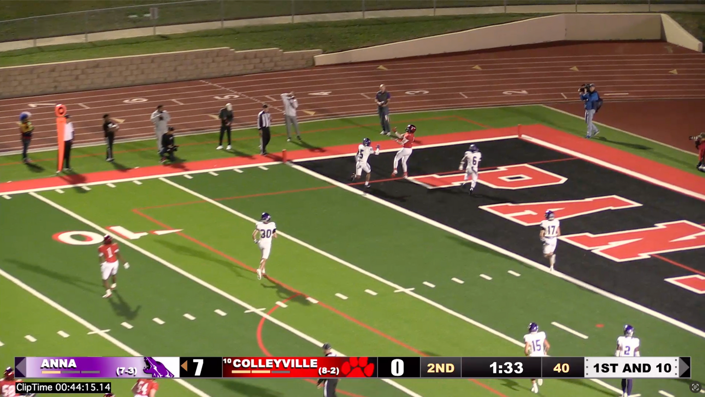 Colleyville v Anna - 44:08 Cville.2 complete Cville.5 for TD