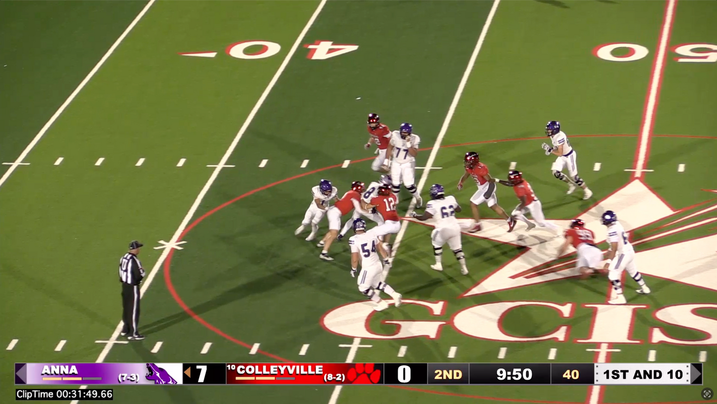 Colleyville v Anna - 31:42 Cville.12 spy tackle on Anna.8