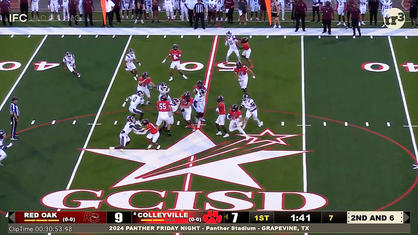 Colleyville v Red Oak - 30:48 Scramble for 1st down by Cville.2