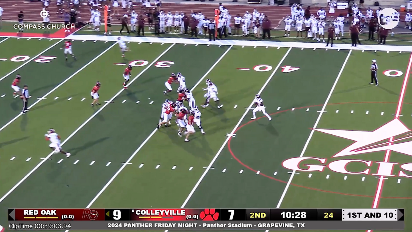 Colleyville v Red Oak - 39:01 ROak.17 to ROak.1 30+yd TD