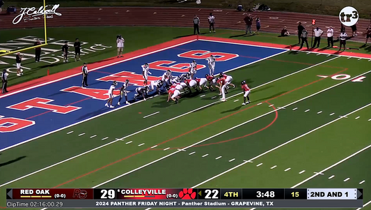 Colleyville v Red Oak -2:16:00 Cville.2 QB sneak for TD