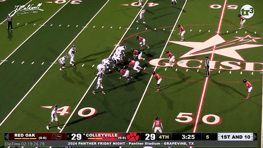 Colleyville v Red Oak -2:19:26 20 yd pass from ROak.17 to ROak.4