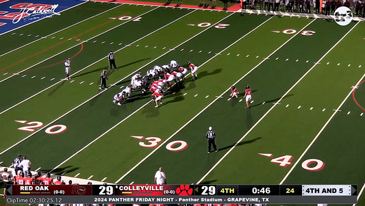 Colleyville v Red Oak -2:30:25 Cville.47 hits go-ahead 41yd FG with 41 seconds left