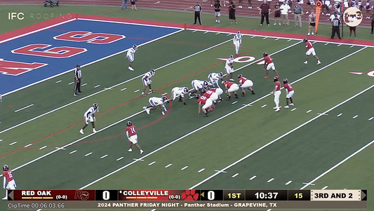 Colleyville v Red Oak - 6:02 Cville.2 scrambles for first down