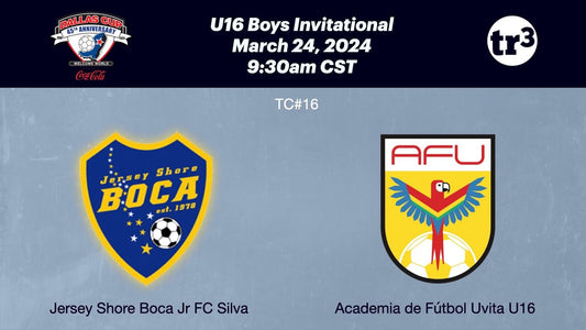 Academia de Fútbol Uvita U16 vs Jersey Shore Boca Jr FC Silva
