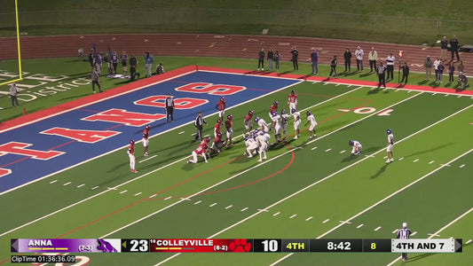 Colleyville v Anna - 1:36:39 Cville.20 blocks FG attempt